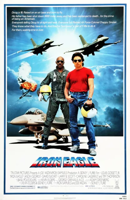 Iron Eagle Movie Poster 27"x40" 27x40 USA Seller Louis Gossett Jr