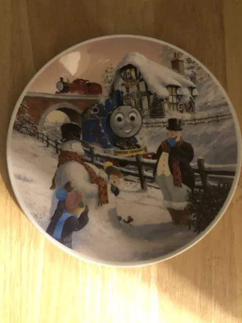 Vtg 1992 Wedgwood England Thomas the Tank Engine & Friends Train Christmas Plate