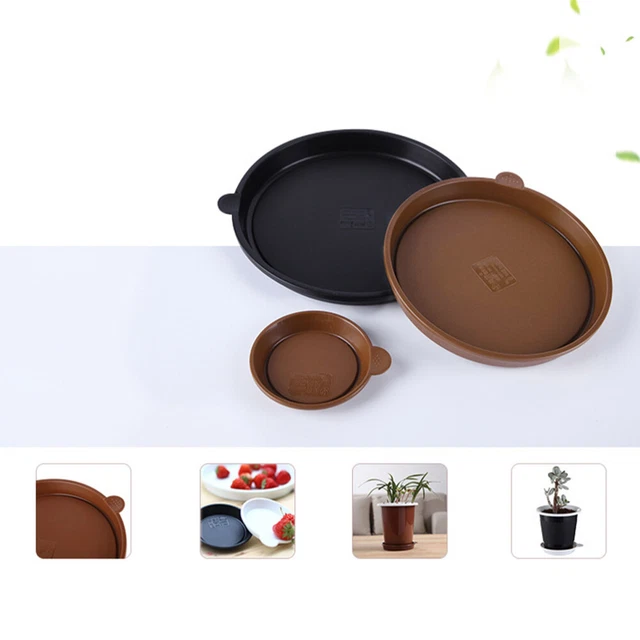 10 PCS Nursery Pots Tray Round Decorative Plants Drip Tray 7