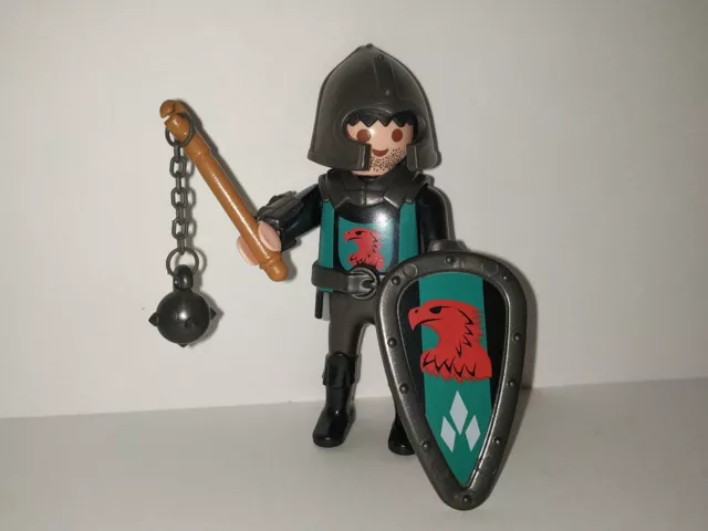 PLAYMOBIL - Lote Medieval Caballero Halcón Soldado con Lucero de Alba o Maza