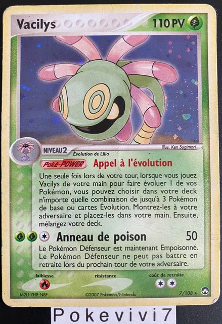 Carte Pokemon VACILYS 7/108 Holo Bloc EX Gardiens du Pouvoir FR