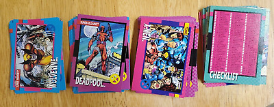 1992 Impel Marvel X-Men Series 1 Trading Cards COMPLETE BASE SET #1-100 Jim Lee