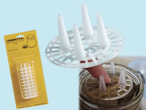 Pressini Salvagusto Per Conservazione Sott'Olio E Sott'Aceto - Confezione Da 10 Pezzi - Foto 10