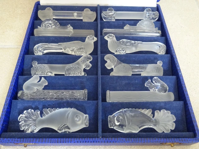 Porte couteaux cristal laiteux Verlys animaux Messerhalter (Gebraucht) in Noville für CHF 28