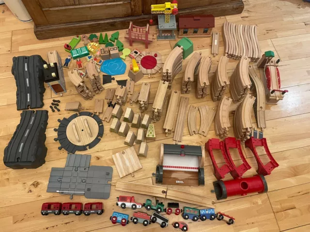 WOODEN TRAIN SET 96 Piece Bundle Brio Mothercare Zoo