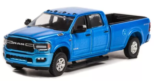 DODGE Ram 3500 Big Horn Sport 4x4 - 2021 - bluemetallic - Greenlight 1:64 2