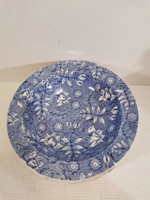 X6 Late 19th Century Blue & White Floral Royal Tudor Ware Bowls