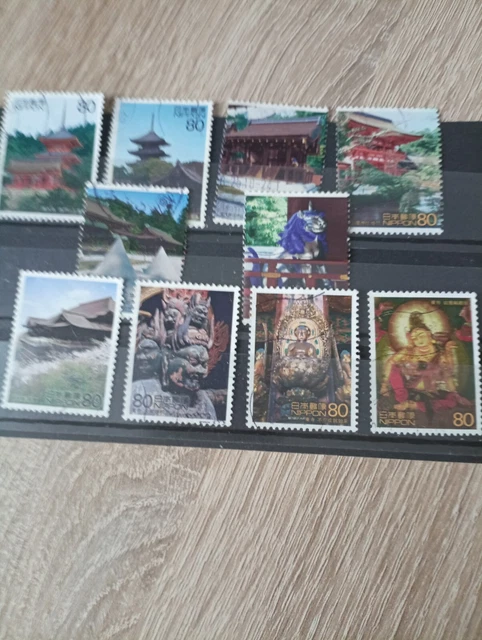 briefmarken japan ein satz gest 2001 80yen world heritage serie3