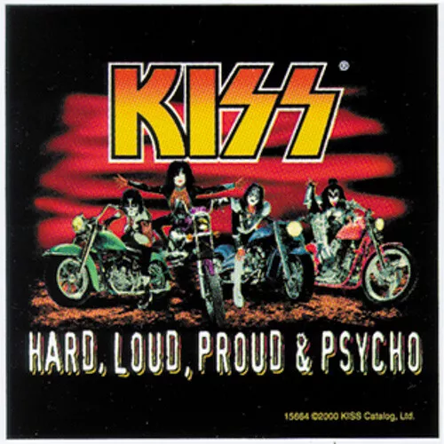 KISS STICKER - MOTORCICLES - 10x10cm - USA 2001 - Y299001