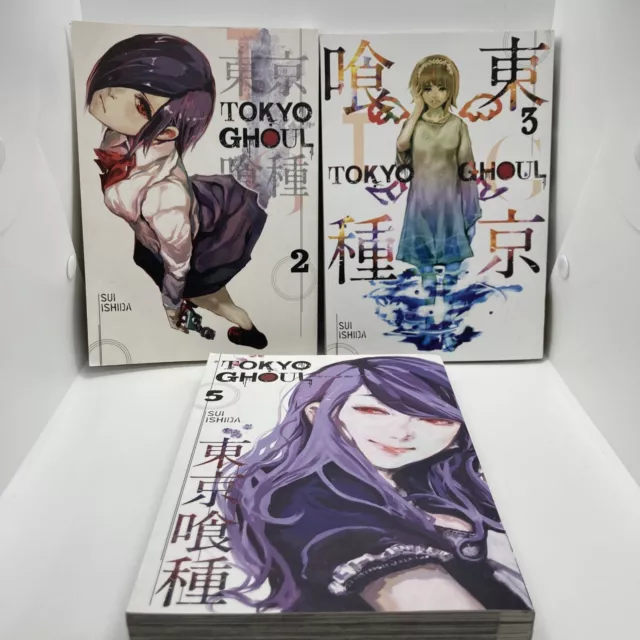 Ishida Sui : Tokyo Ghoul Volumes 2/3/5 Included By Viz Media Rated Older Teen