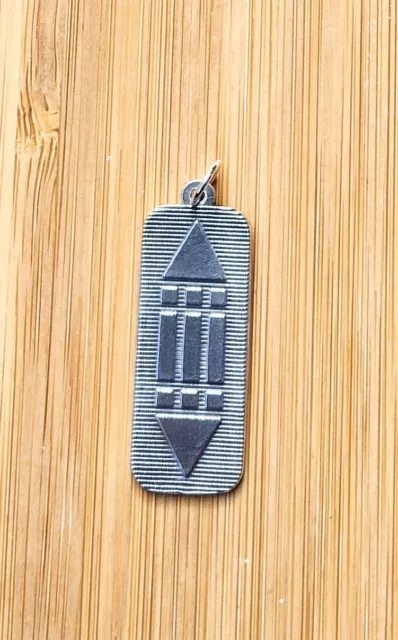 Atlantis Amulet Charm SterlingSilver925 Pendant Hand made Unique sacred geometry