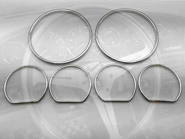 thumbnail image 2 of Polished Aluminum Dashboard Trim Rings For Porsche 914 & 916 (1974-1976) – 3 Pieces By Dido Tuning 2 of 5