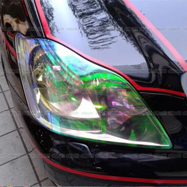 Car Transparent Headlight Tail Lamp Fog Light Tint Wrap Film Sticker Accessory