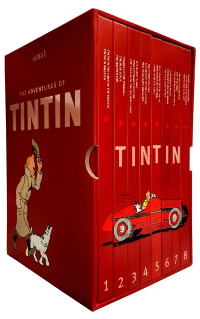 NEW Complete Adventures of Tintin Box Set Collection by Herge Slipcase Gift Set!