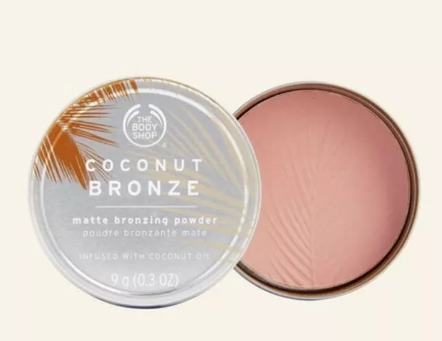 Body Shop Coconut Bronze Matte Bronzing Powder 9g Shade 01 Fair New Sealed