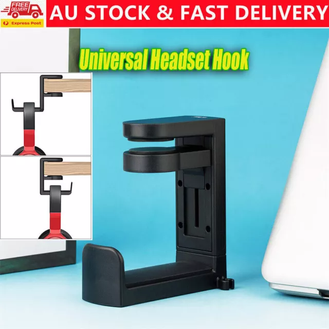 Universal Headset Stand Under Desk Hook Earphones Hanger Headphone Bracket