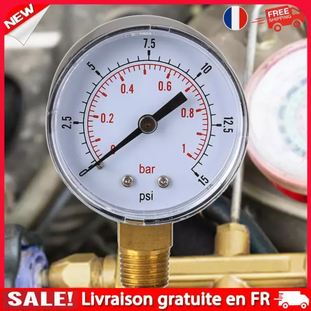 fr 0/15 PSI 0/1 Bar manomètre carburant Air compresseur compteur pression hydrau