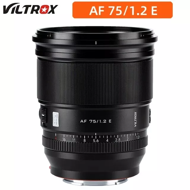 Lente de gran apertura Viltrox 75 mm F1.2 Pro APS-C enfoque automático para cámara Sony montura electrónica