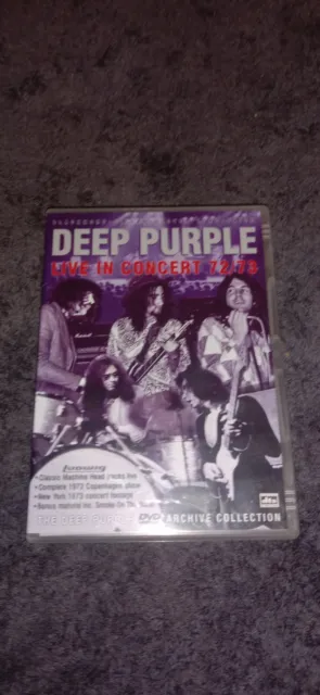 DEEP PURPLE LIVE In Concert 72 / 73 (DVD, 2005) like new t000