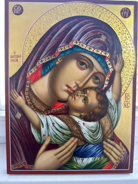Orthodox icon 30x40m , handpainted , handamde , gift , Mother of God