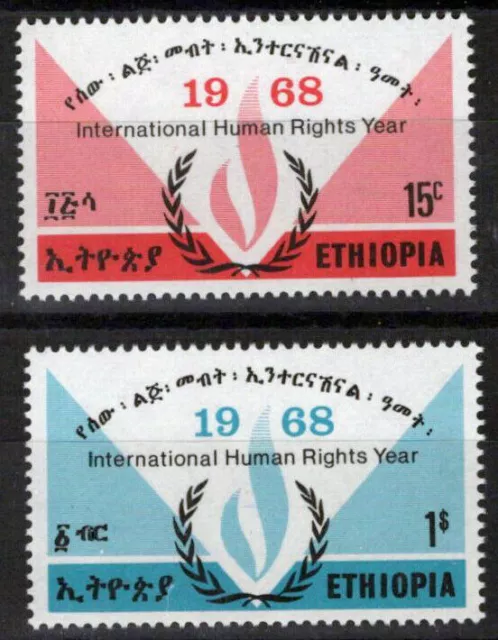 Ethiopia 500-501 MNH International Human Rights Year ZAYIX 0124M0352M