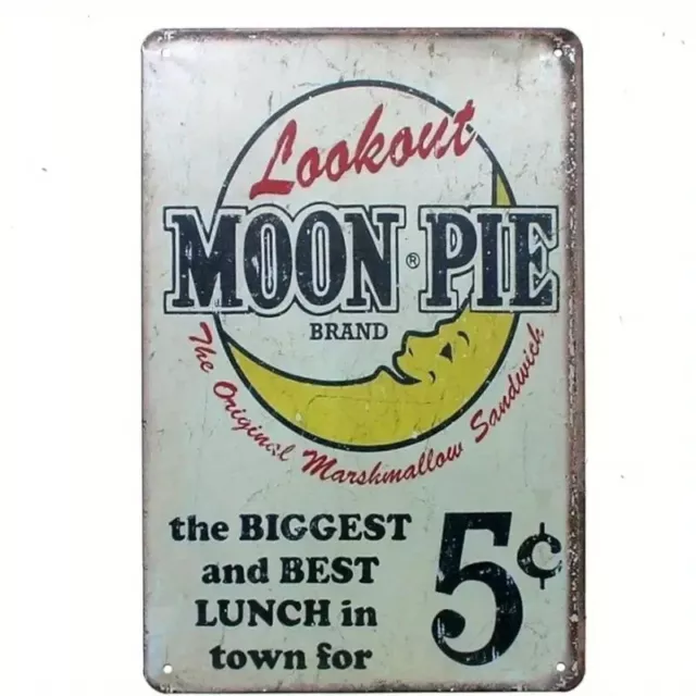 Look Out Moon Pie Novelty Metal Sign 12 x 8 Wall Art