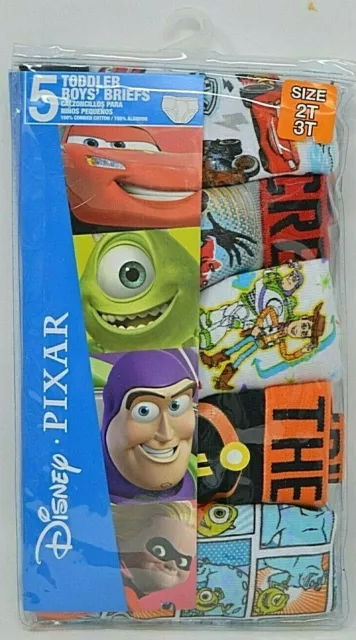 CARS UNDERWEAR BOYS 2pc Set Undershirt/Brief Sz 4 Disney/Pixar Fun
