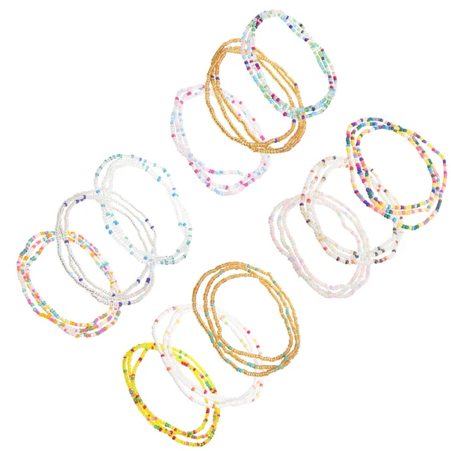12 Pcs Belly Jewelry for Women Waist Beaded Body Chain Miss Women's