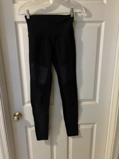 Alo Yoga Women’s High Waist Moto Leggings Size Small Black