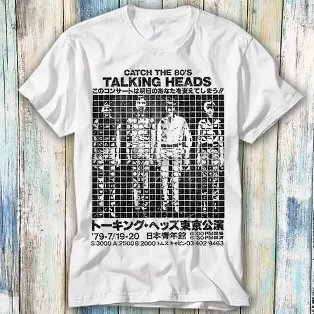 Talking Heads Japanese 1980 US Tour Catch T Shirt Meme Gift Top Tee Unisex 728