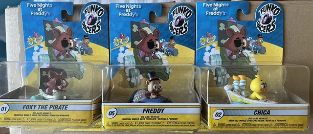 FUNKO RACERS FIVE Nights at Freddys FNAF Set Of 3 Foxy #01 Chica #02 ...
