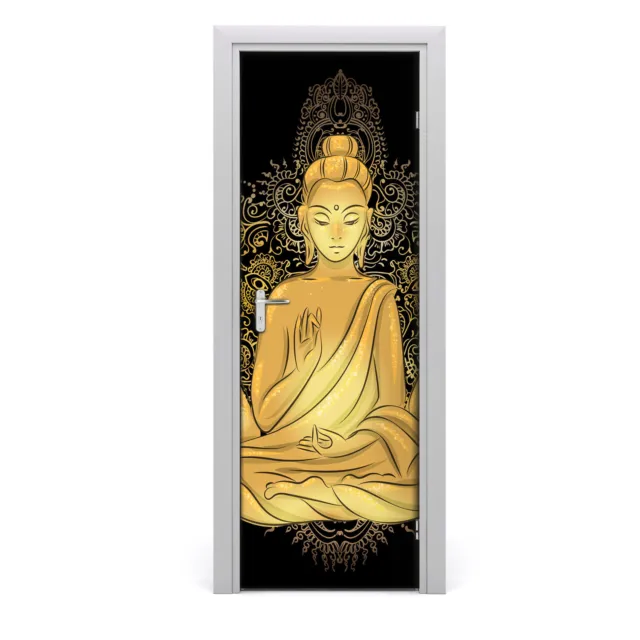Pegatinas Para Puertas de Autoadhesivo Murales  75x205 cm Buda Mandala