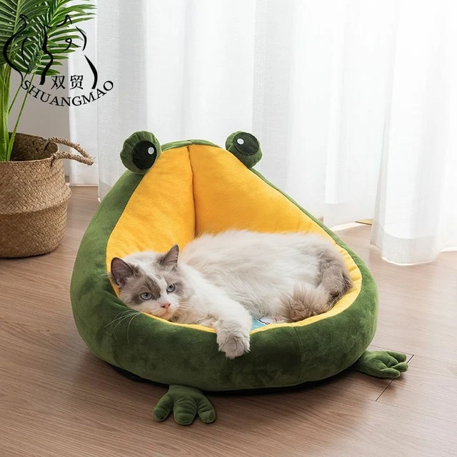 Indoor Dog House Soft Bed Pet Cave Cushion Large Medium Kennel Warm Collapsible