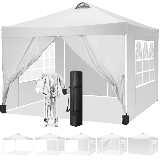 Falt Pavillon 3x3m WASSERDICHT Pavillion Gartenzelt Dachmaß Partyzelt UV-Schutz