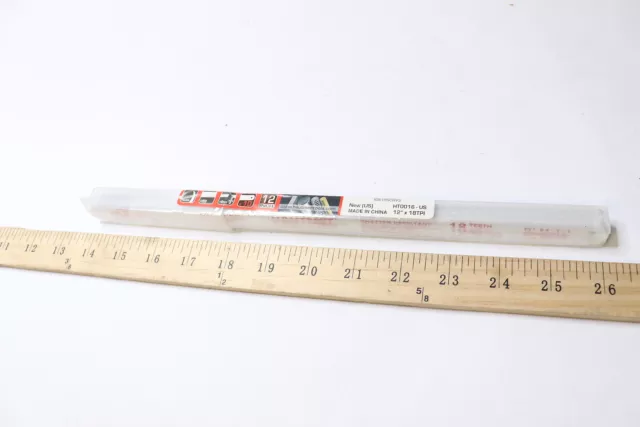 (10-Pk) Hautmec High Speed Hacksaw Blades Steel 12" x18 TPI HT0016