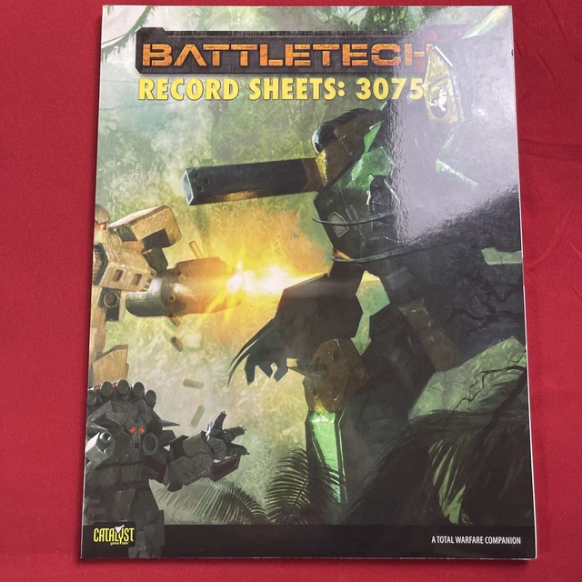 FEUILLES RECORD 3075 BattleTech SC 2005 Catalyst Game Labs CYT