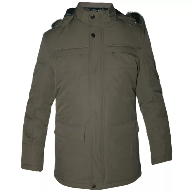 Giubbotto Uomo Invernale Parka Imbottito Giacca Cappotto Piumino Casual 8566 5