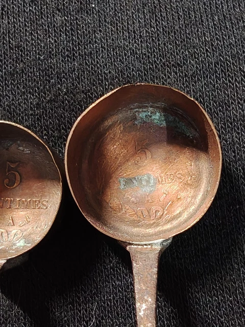 RARE LOT 4 Miniatures Dinanderie Monnaies Bronze Cérès 1900 Oudiné ...