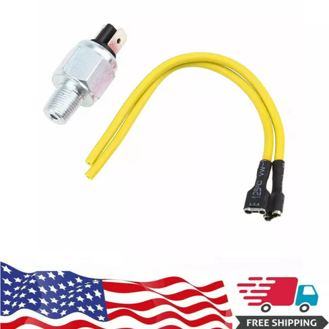 Brake Light Switch W/2 Cables For Harley Motorcycle Hydraulic Stoplight Control