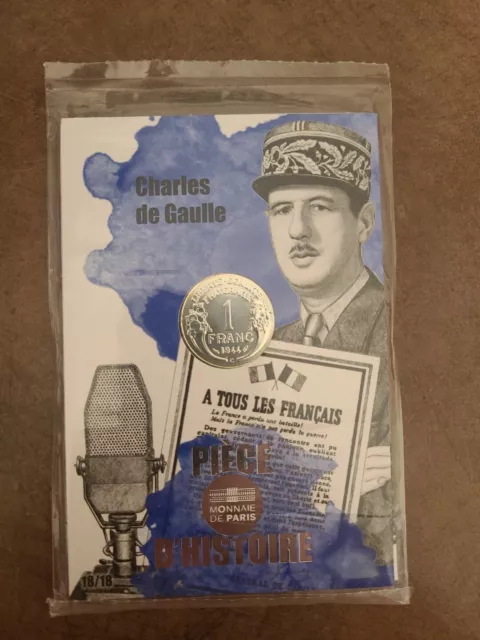 France - Pièce D'histoire de 10 euros Argent  - Charles de Gaulle - N°18/18