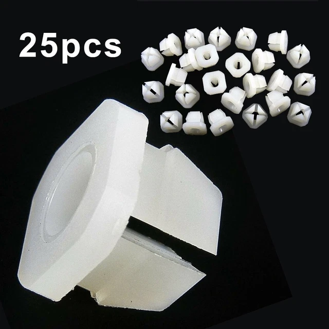 25*Headlight Bezel Grill #8, #10 Screw Nut Clip Fits 5/16" Hole For 3919773