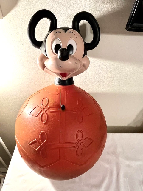 Vintage 1970's Hoppity Mickey Mouse Walt Disney Bounce Toy Hippity Hop