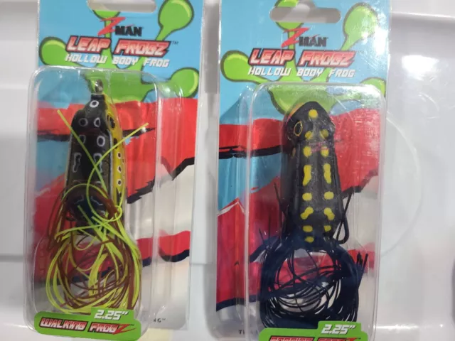 LOT OF 3) Z-Man Leap Frogz Popping Frogz 2.75 Lfpl-03 Old School Frog  Bp9305 $0.99 - PicClick