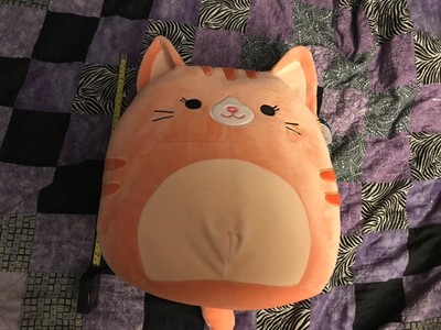 orange squishmallow cat