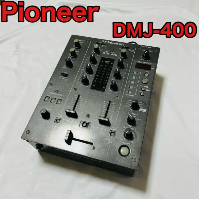 Pioneer DJM-400 Professional 2 Channel DJ Mixer Black VG cond Free Shipping
