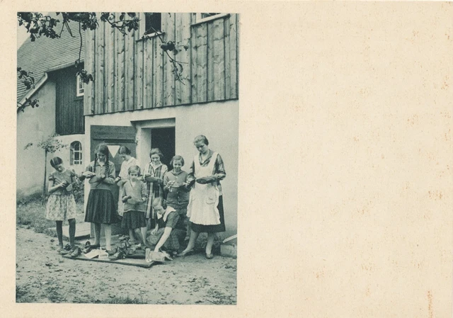 Ansichtskarte AK Dresden-Johannstadt Höhere Mädchenschule Schulheim Morgen 1933
