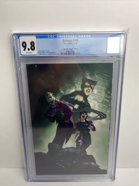 Batman #100 Mercado Virgin Variant CGC 9.8 DC 2020 Joker Punchline Catwoman