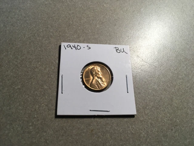 1940 S LINCOLN CENT NICE GEM RED BU WHEAT PENNY COIN GEM RED UNC # 1136s 🇺🇸