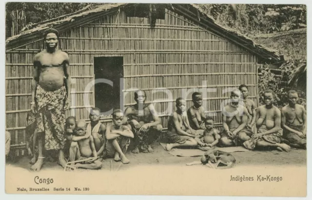 1900 ca CONGO - AFRICA Indigènes KA-KONGO Carte postale FP NV