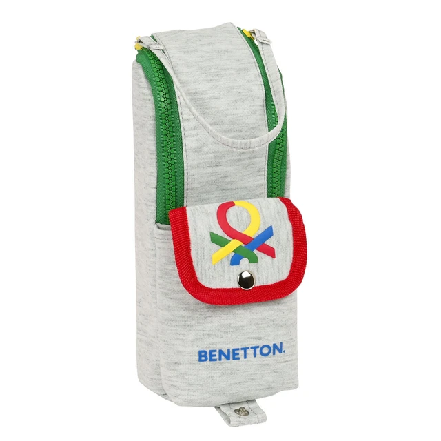 Schulmäppchen Benetton Pop Grau [6 x 21 x 6 cm]